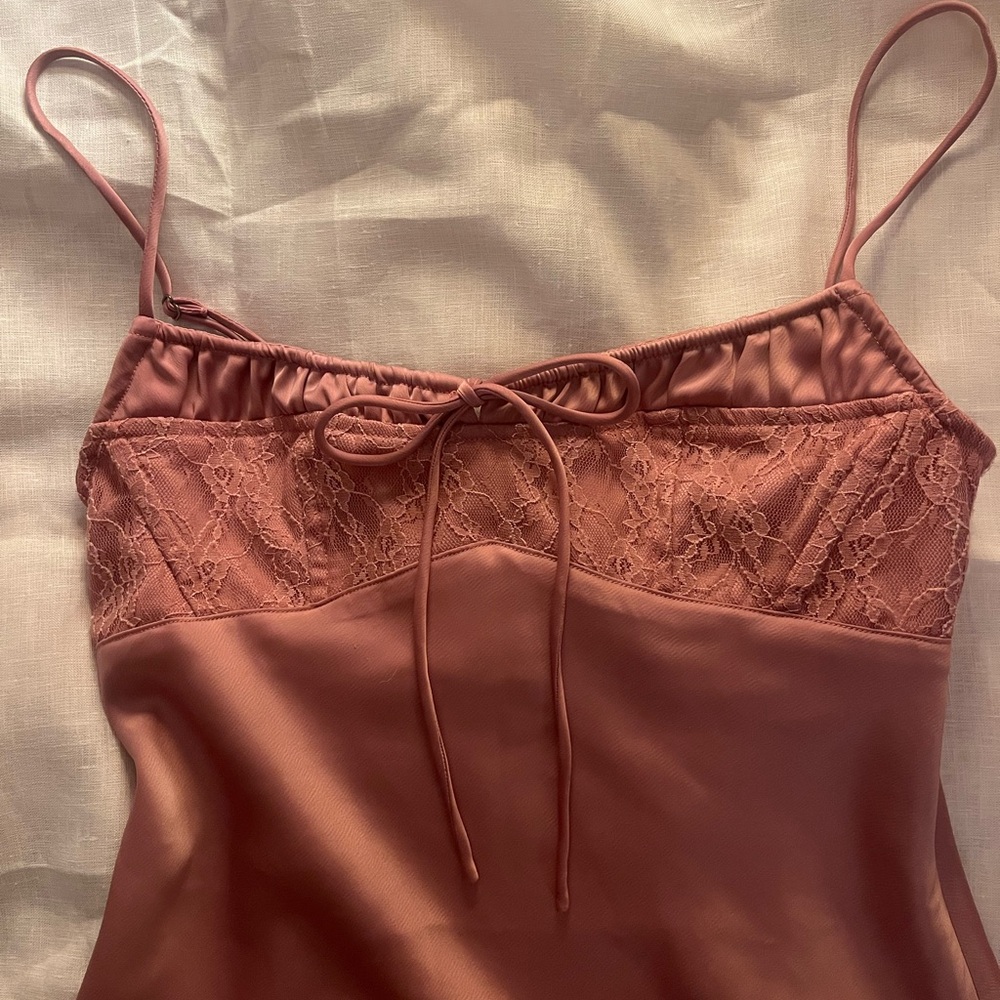 Urban Outfitters Perrie Lace-inset Slip Dress
